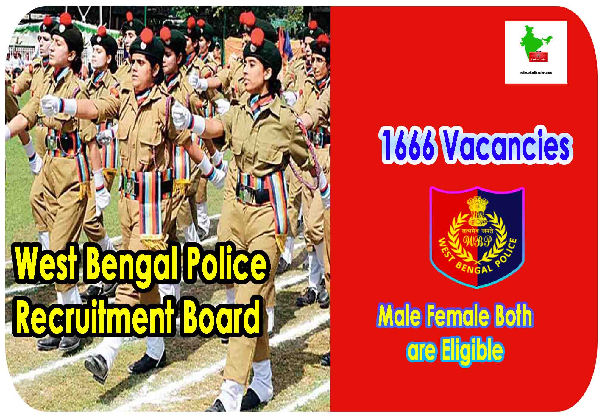 WBPRB Job Recruitment 2022- 1666 Constable Male , Female both Vacancies