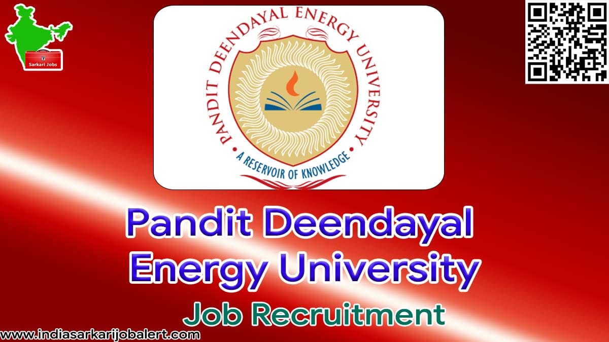 PDEU Job Recruitment 2022- Research Assistant Vacancies