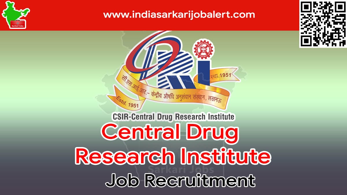 CDRI Job Recruitment 2022- 21 Assistant Vacancies