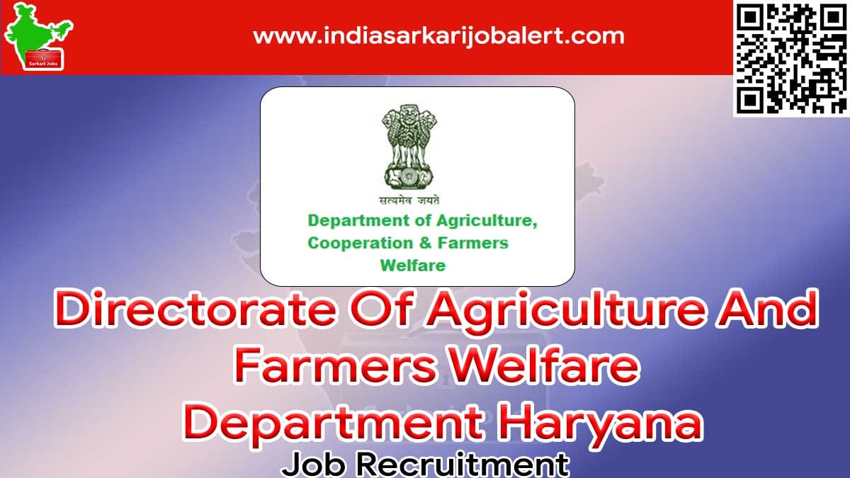 Haryana Agri Job Recruitment 2022- StenoGrapher Vacancies