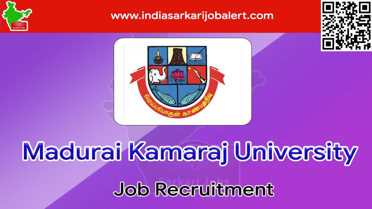 MKU Job Recruitment 2022- Research Associate Vacancies