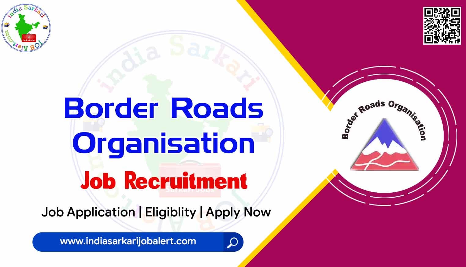 BRO Job Recruitment 2022- 246 Supervisor Vacancies
