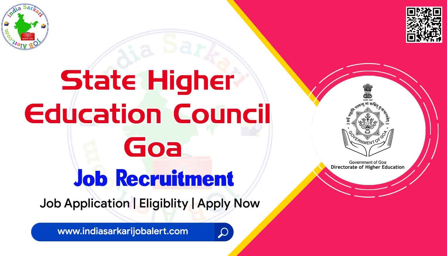 State Higher Education Council Goa Notification 2022- Audio, Video Editor and Animator Placement available
