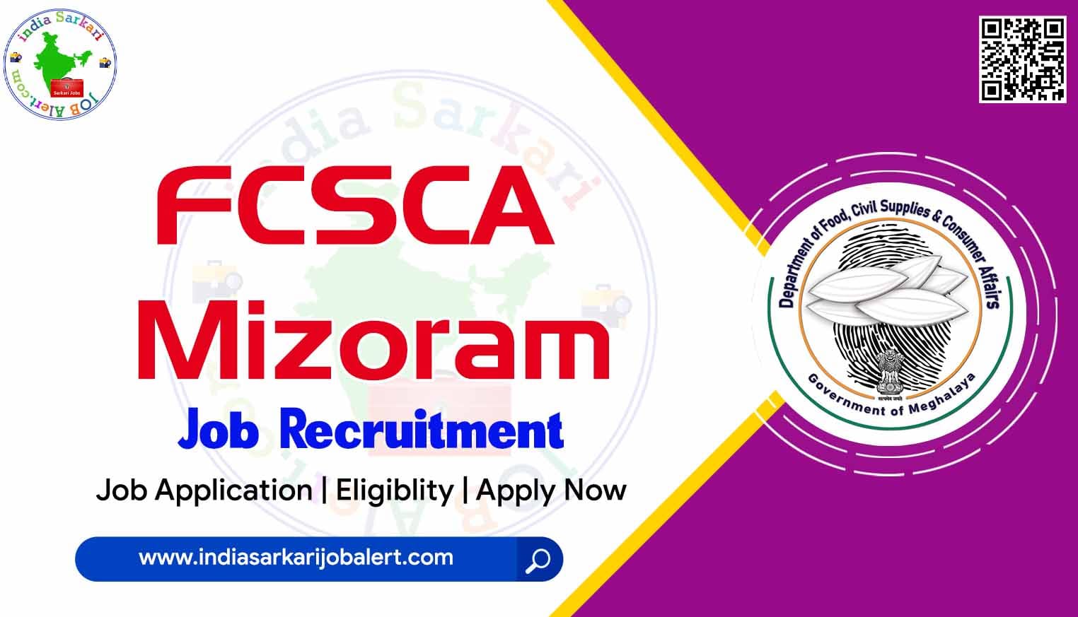 FCSCA Mizoram Notification 2022- Provisional Employee Posts available