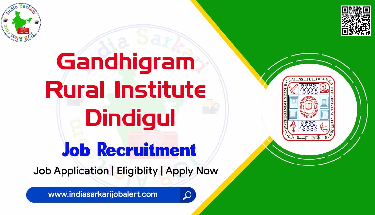 GRI Dindigul Notification 2022- Guest Faculty Posts available