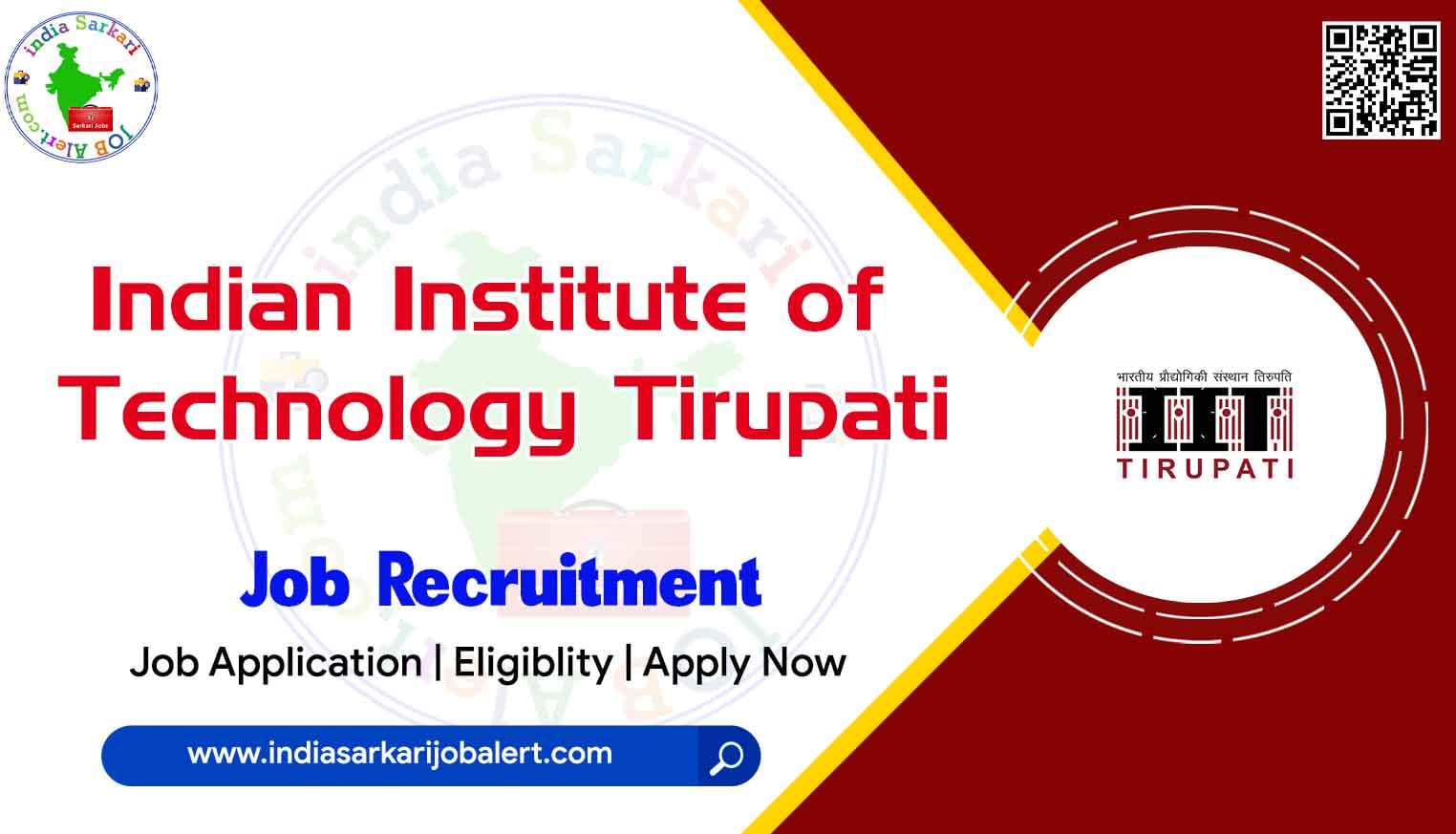 Indian Institute of Technology Tirupati Job Notification 2022- Various Assistant Posts available