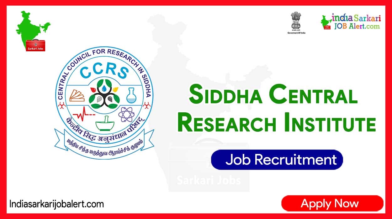 CCRS – SCRI Recruitment 2023: JRF Posts