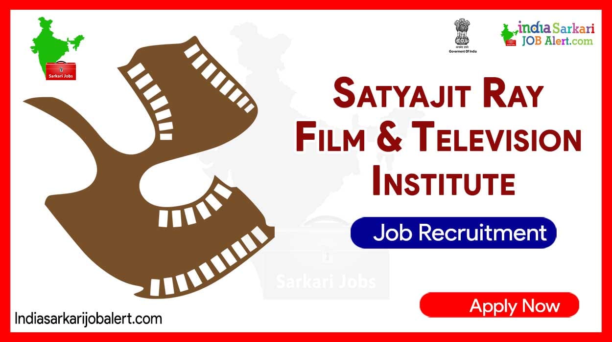 Satyajit Ray Film & Television Institute has excellent job openings for film professionals for Good salary – Animator, Assistant Vacancies
