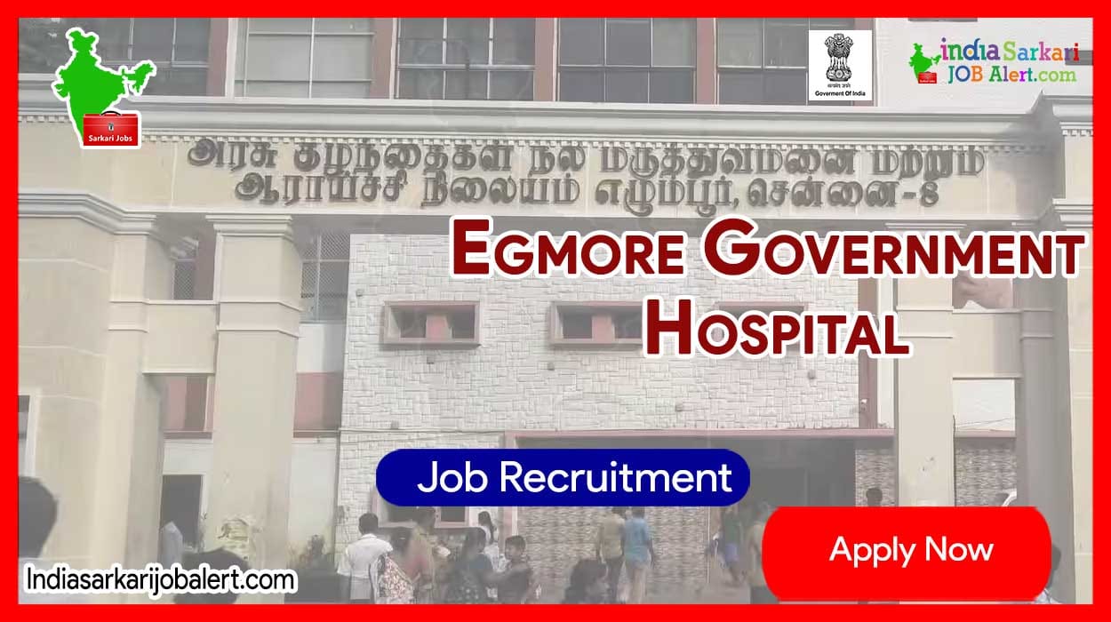 Egmore Government Hospital New Job Recruitment: Apply for ward Manager Vacancies… Any degree Holders can Apply!..