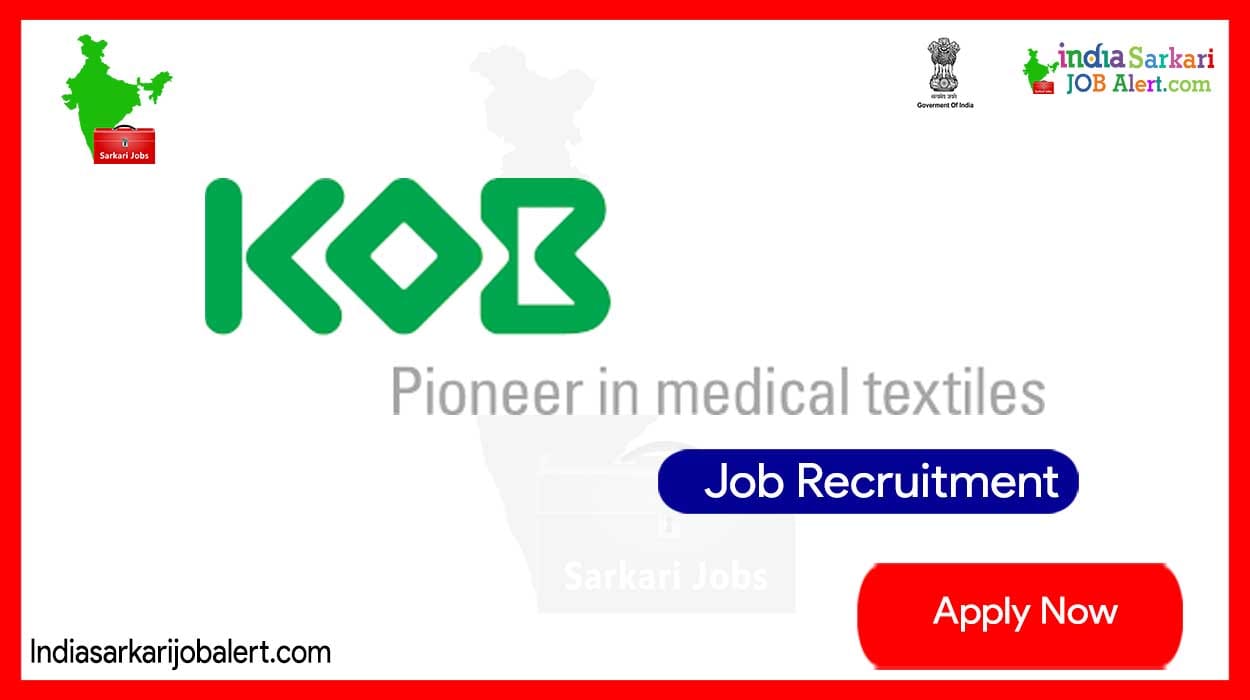 Kob Medical Textiles New Job Notification- Finishing Operator Vacancies at Tiruppur