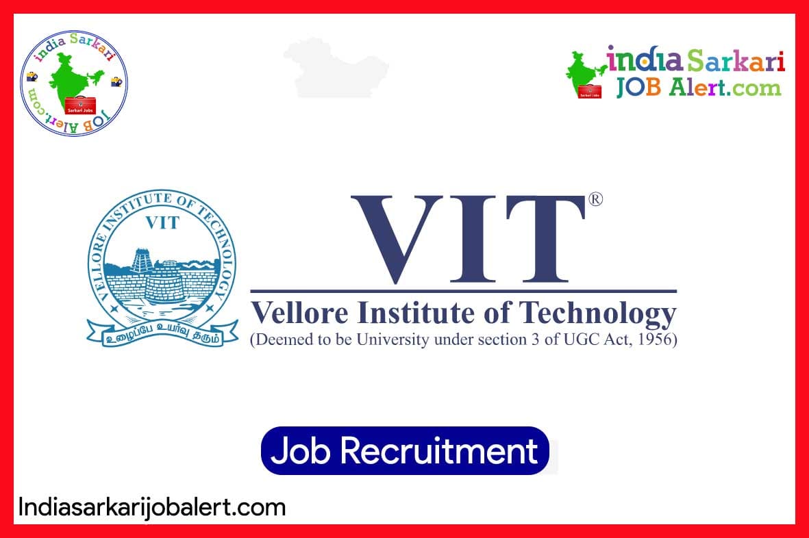 Research Associate Job Recruitment 2025 – 55,000 salary, VIT University, Vellore