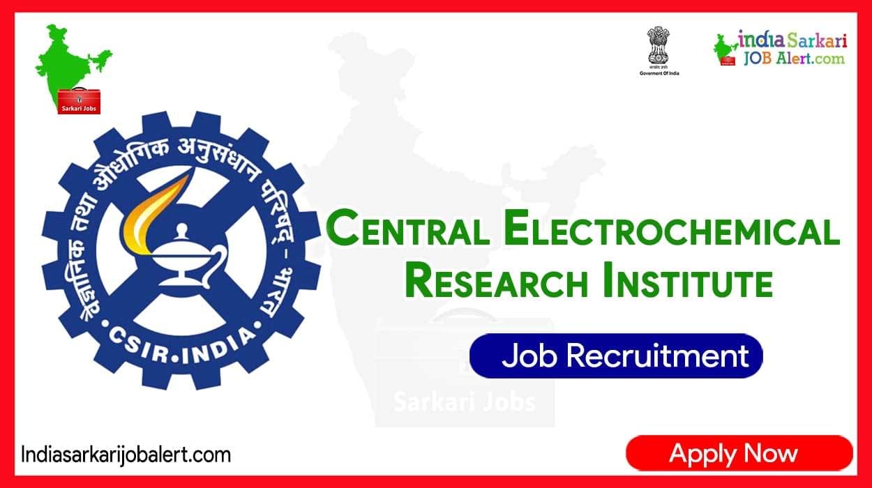 CECRI Recruitment 2023: 07 Vacancies for Project Associate